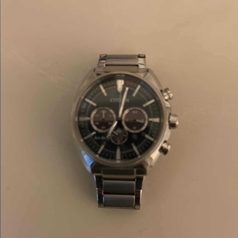 Citizen Black and Silver Chronograph Watch
